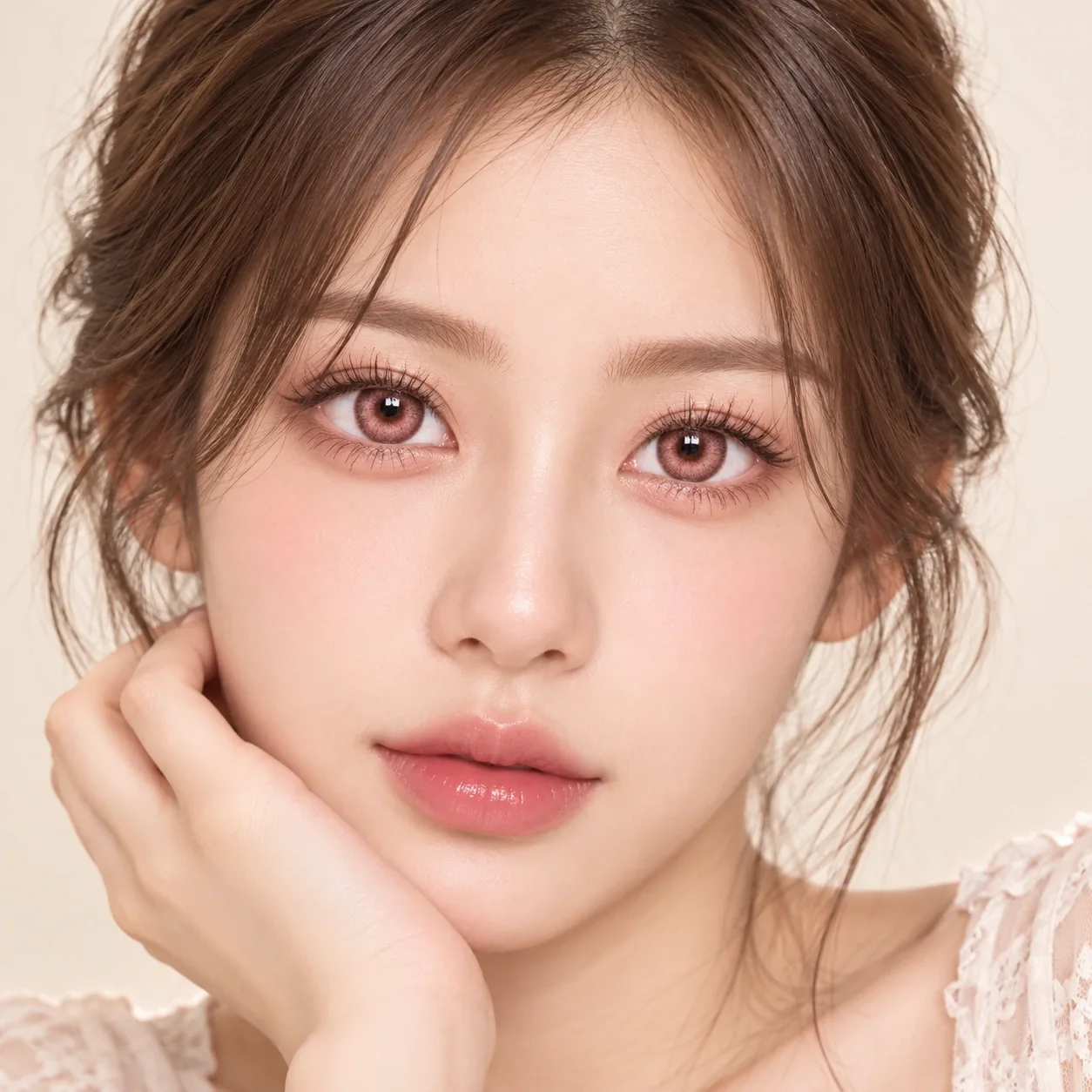 Aurea Dollydream Pink Half-Yearly Colored Contact Lenses Purple Half-Yearly colored contact lenses 4
