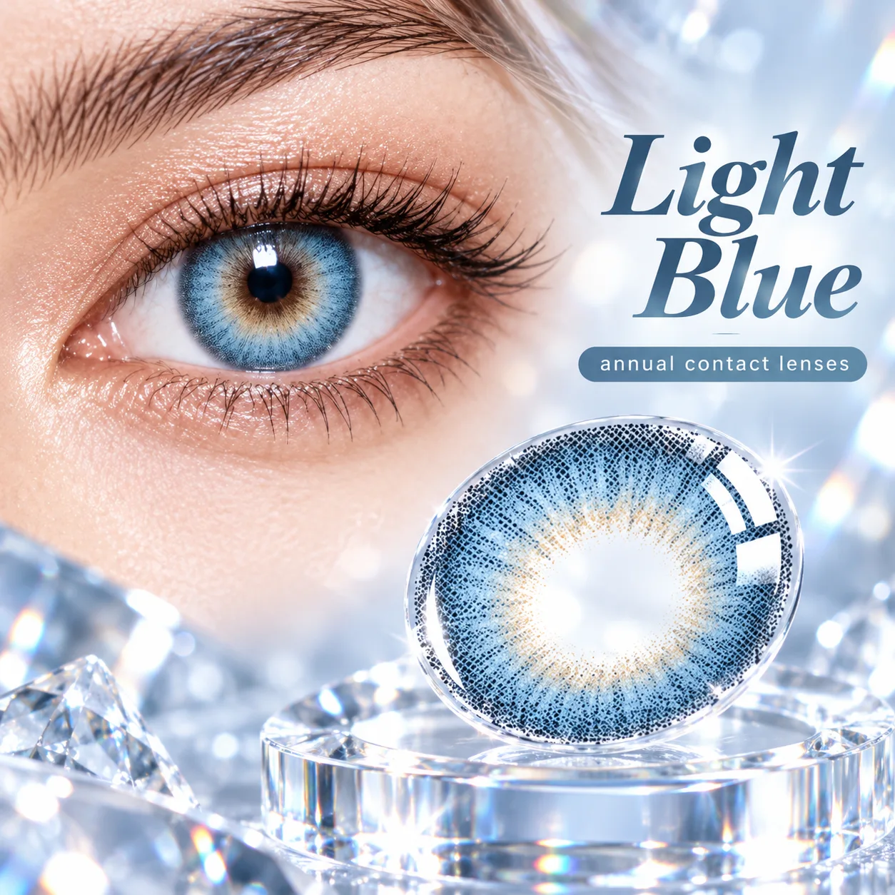 NOVA EYE Flipped Blue Green Daily colored contact lenses 3