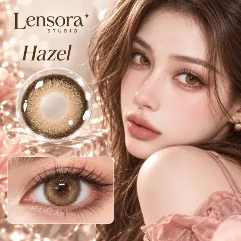Aurea Halo Series Half-Yearly Disposable Contact Lenses Brown Daily colored contact lenses 3