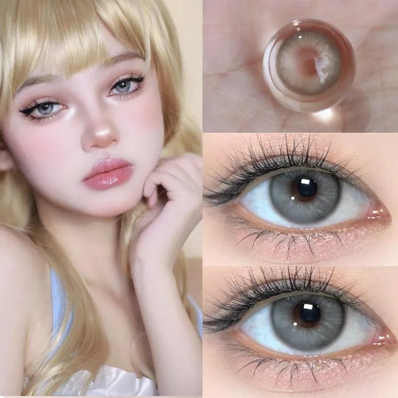 Lensora Studio Island Green Grey 日常的 colored contact lenses 2