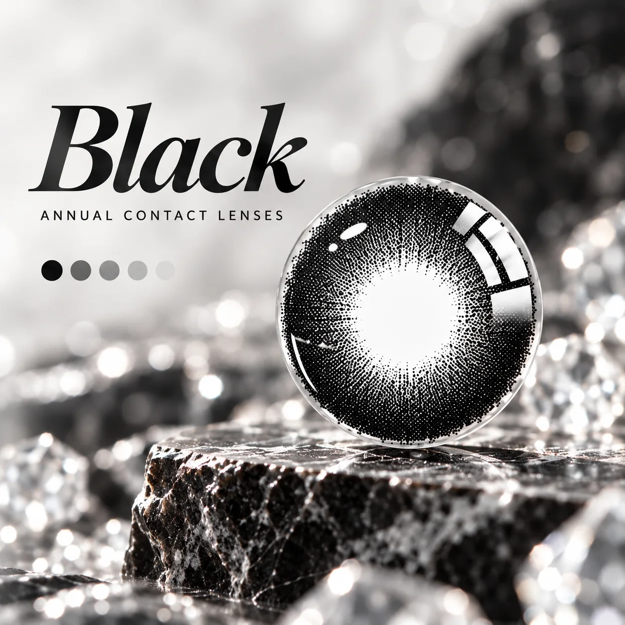 NOVA EYE After School Black Black Daily colored contact lenses 2