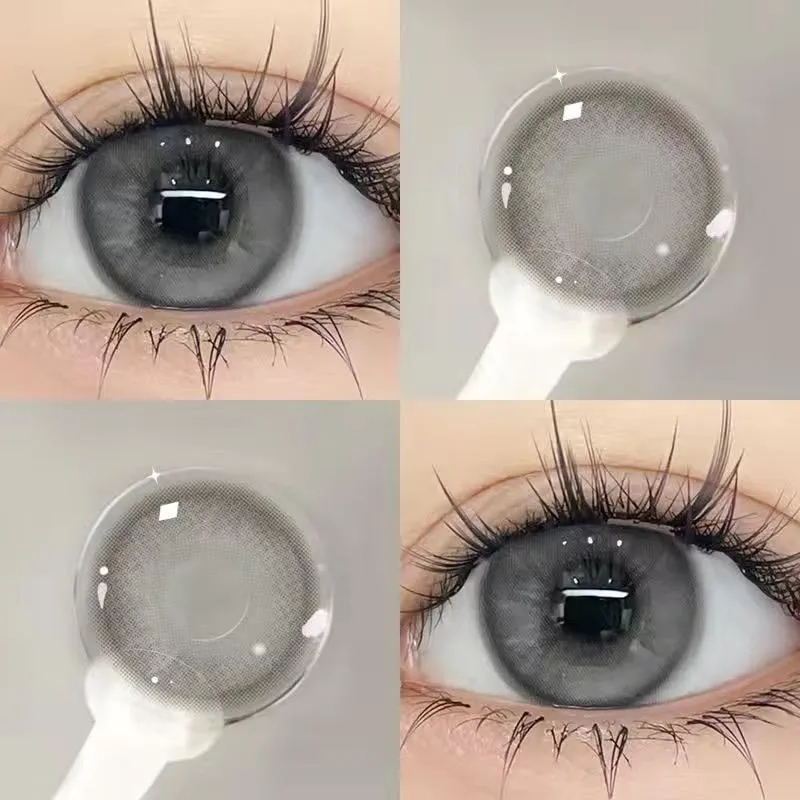 Lensora Studio Island Green Grey 日常的 colored contact lenses 4