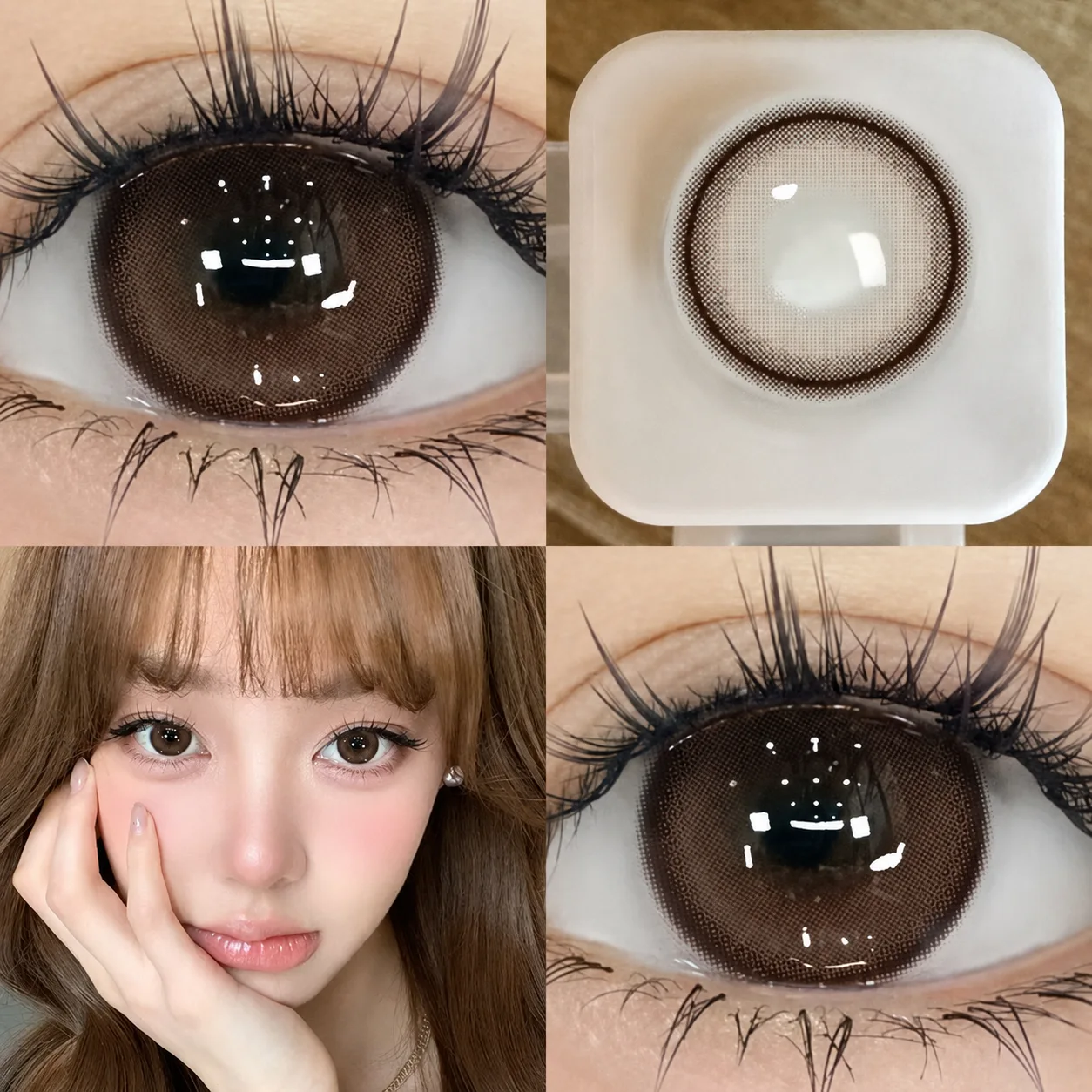 NOVA EYE Flipped Green Green 日常的 colored contact lenses 4
