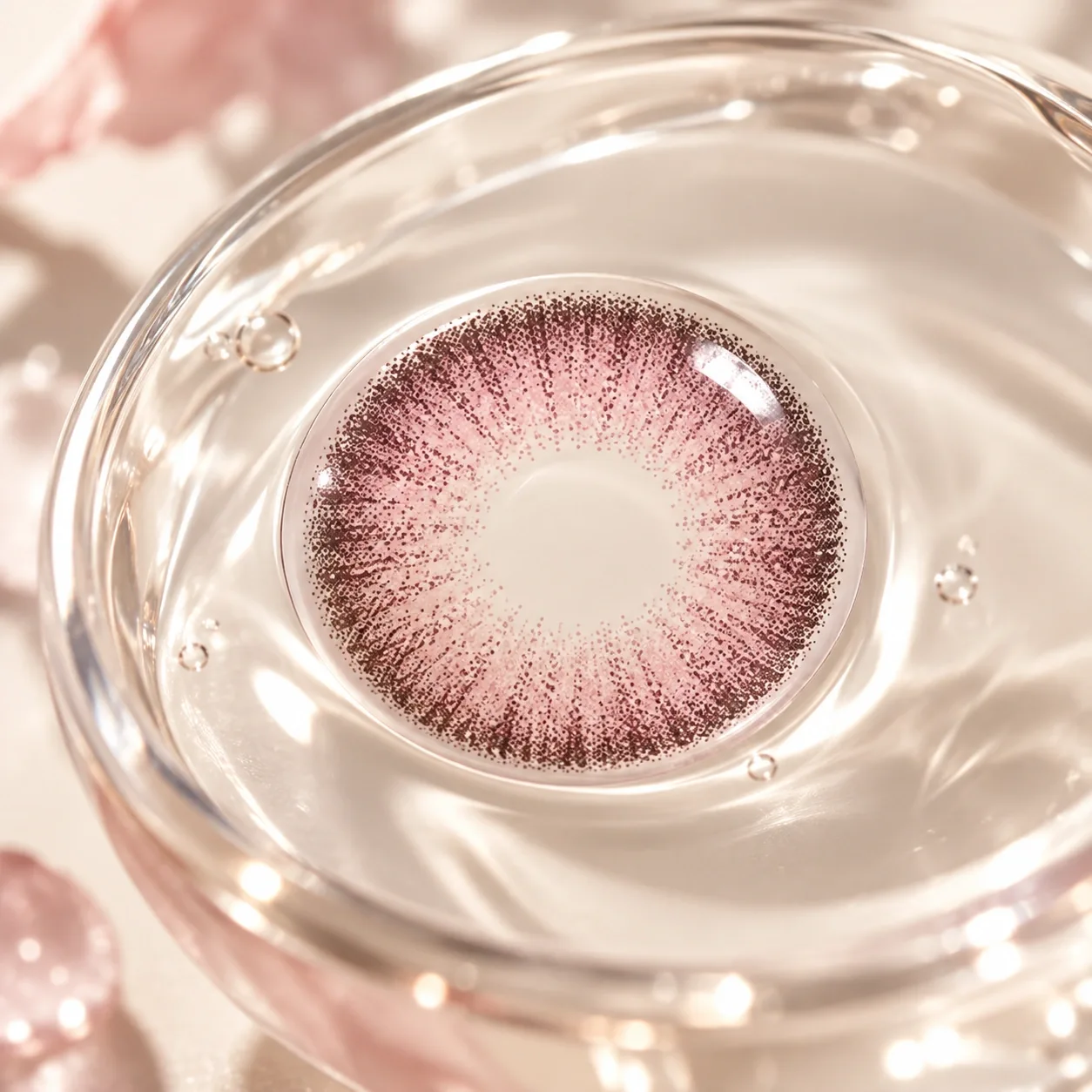 NOVA EYE Flipped Pink Monthly Colored Contact Lenses Pink Monthly colored contact lenses 3