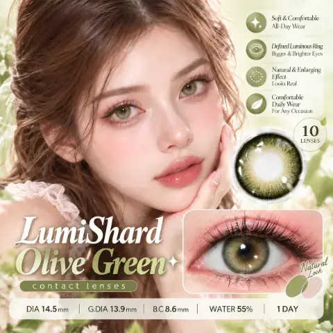 NOVA EYE After School Green Daily Colored Contact Lenses Green Daily colored contact lenses 4
