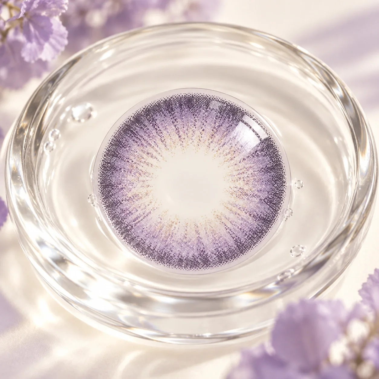 Aurea Halo Purple Monthly Colored Contact Lenses Purple Monthly colored contact lenses 3