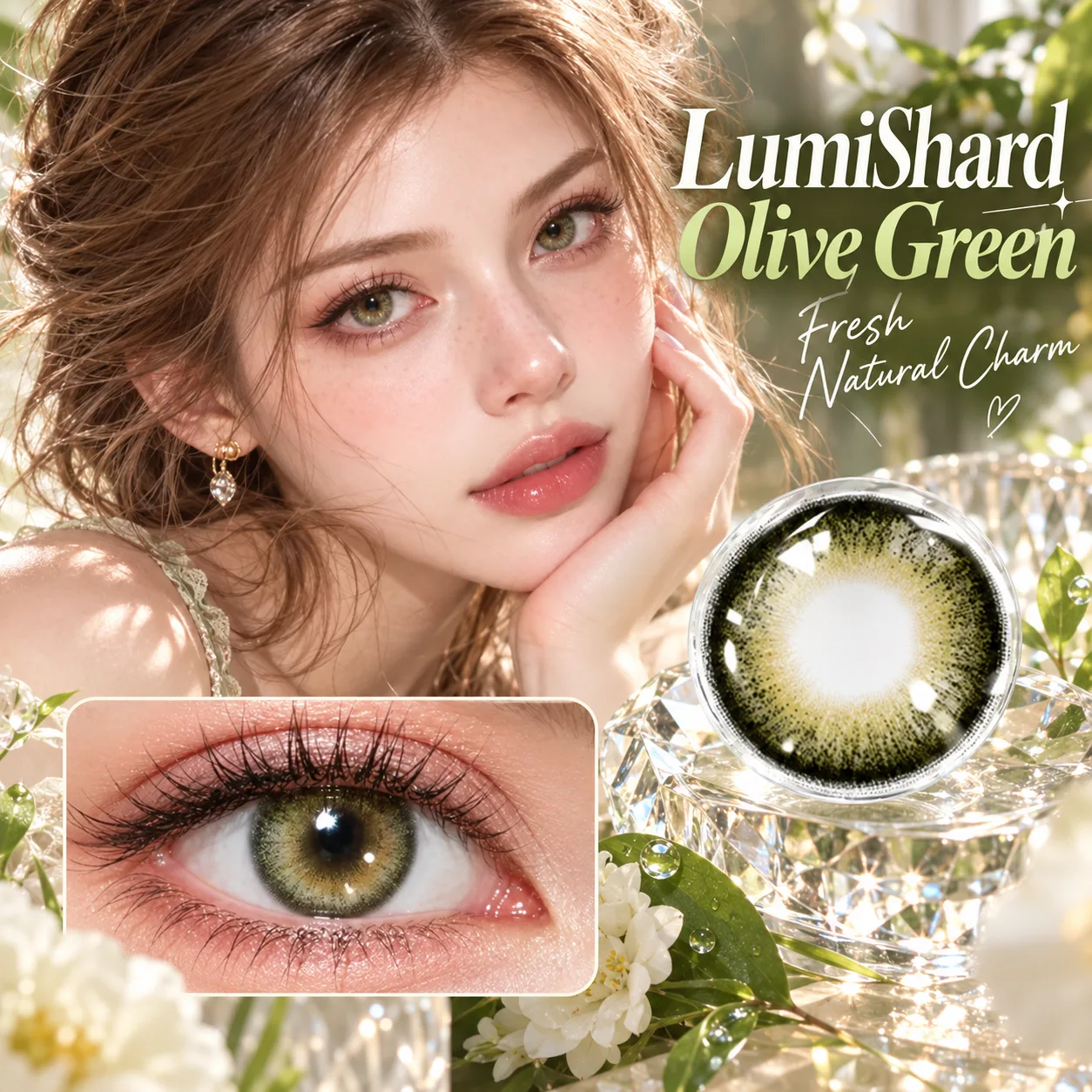 NOVA EYE After School Green Daily Colored Contact Lenses Green Daily colored contact lenses 2