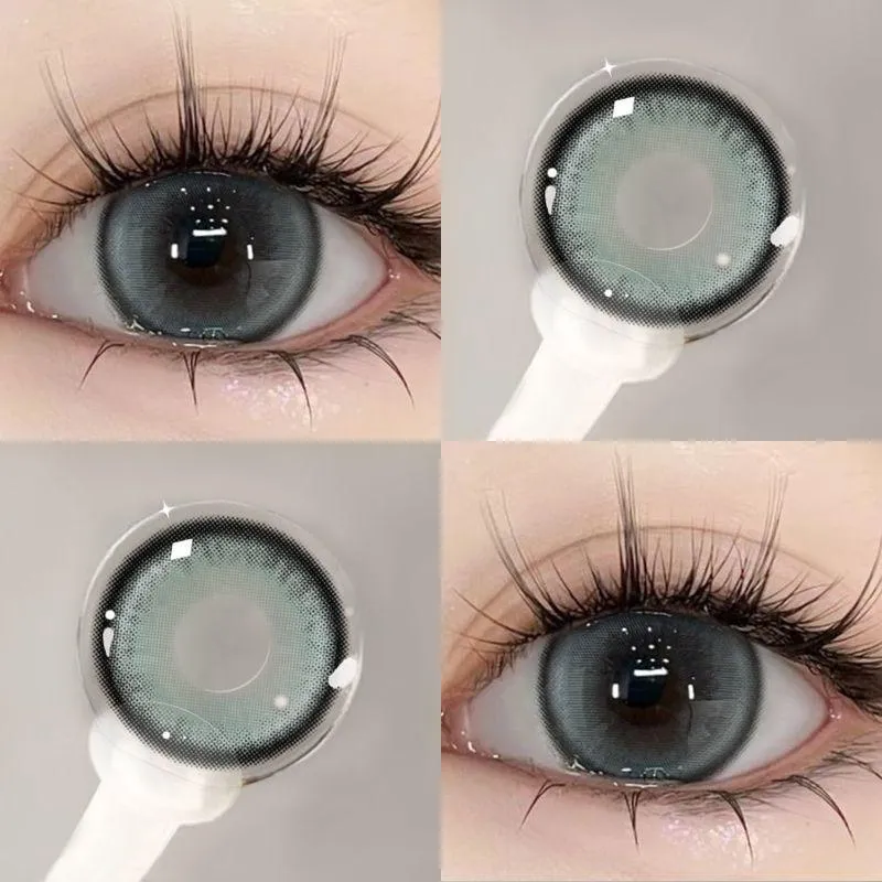 Lensora Studio Island Green Grey 日常的 colored contact lenses 3