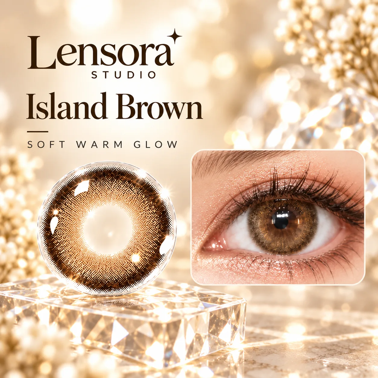 Lensora Studio Air Brown Monthly Colored Contact Lenses Brown Monthly colored contact lenses 3