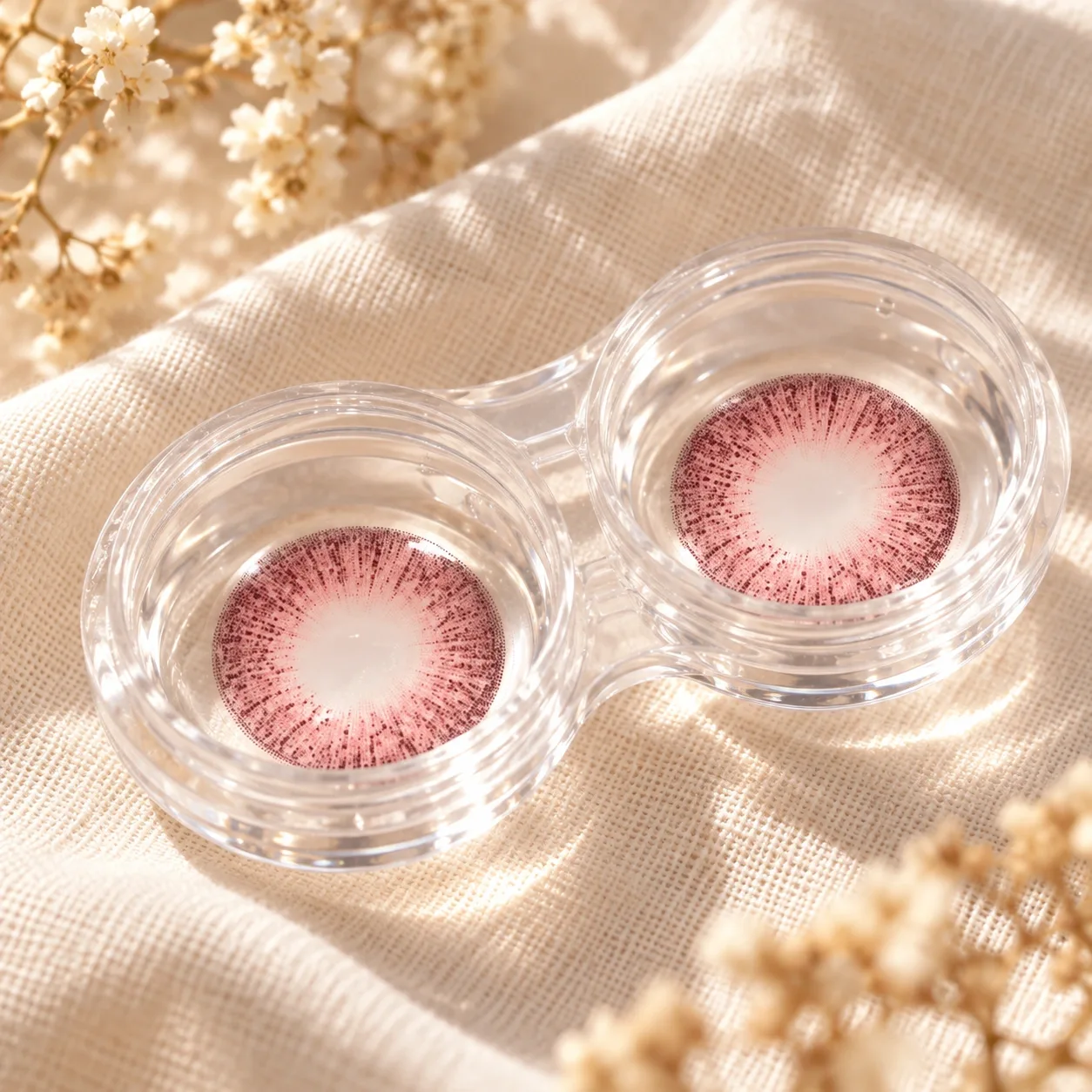 Lensora Studio Island Pink Monthly Colored Contact Lenses Blue Monthly colored contact lenses 5