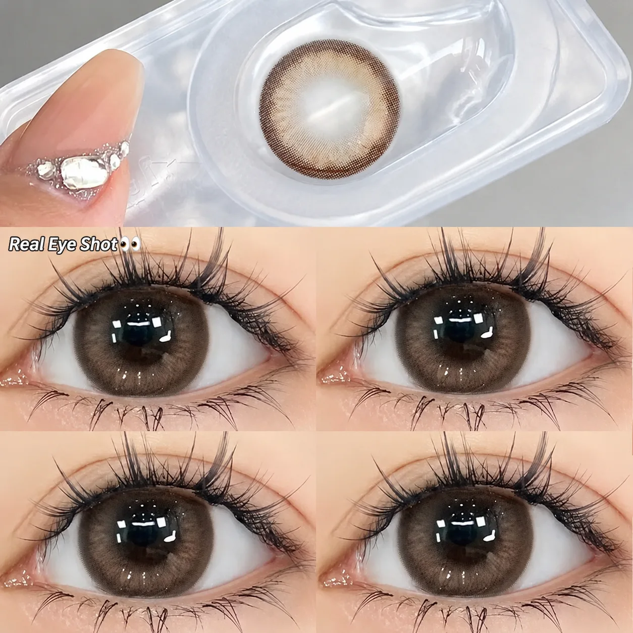 NOVA EYE Flipped Green Green 日常的 colored contact lenses 2