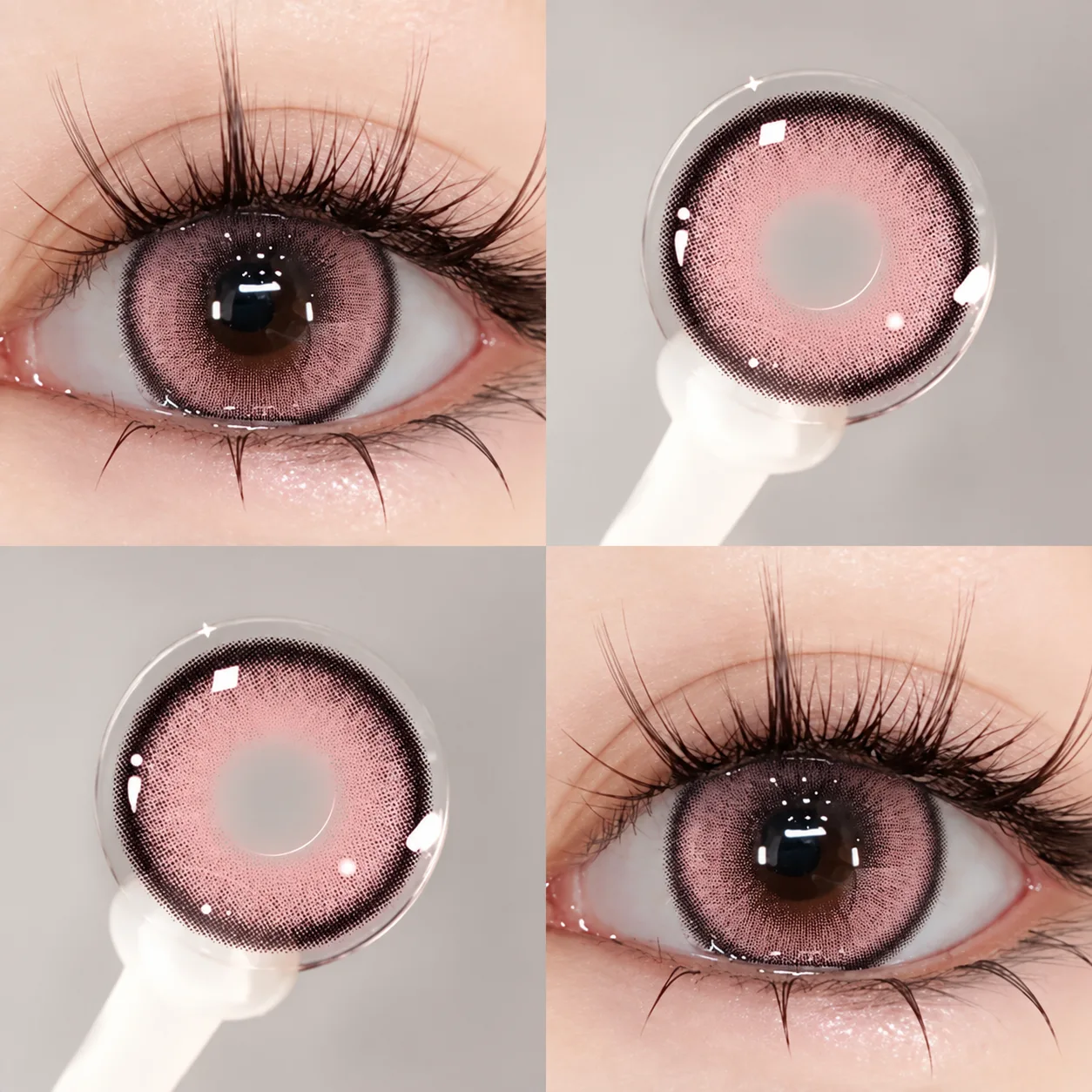 Aurea Halo Pink Daily Colored Contact Lenses Pink Daily colored contact lenses 3