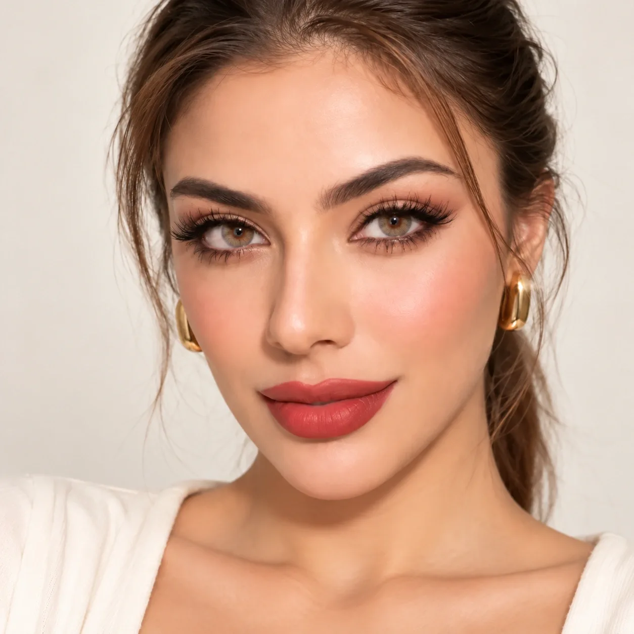 Lensora Studio Lovely Hazel Monthly Colored Contact Lenses Pink Monthly colored contact lenses 4