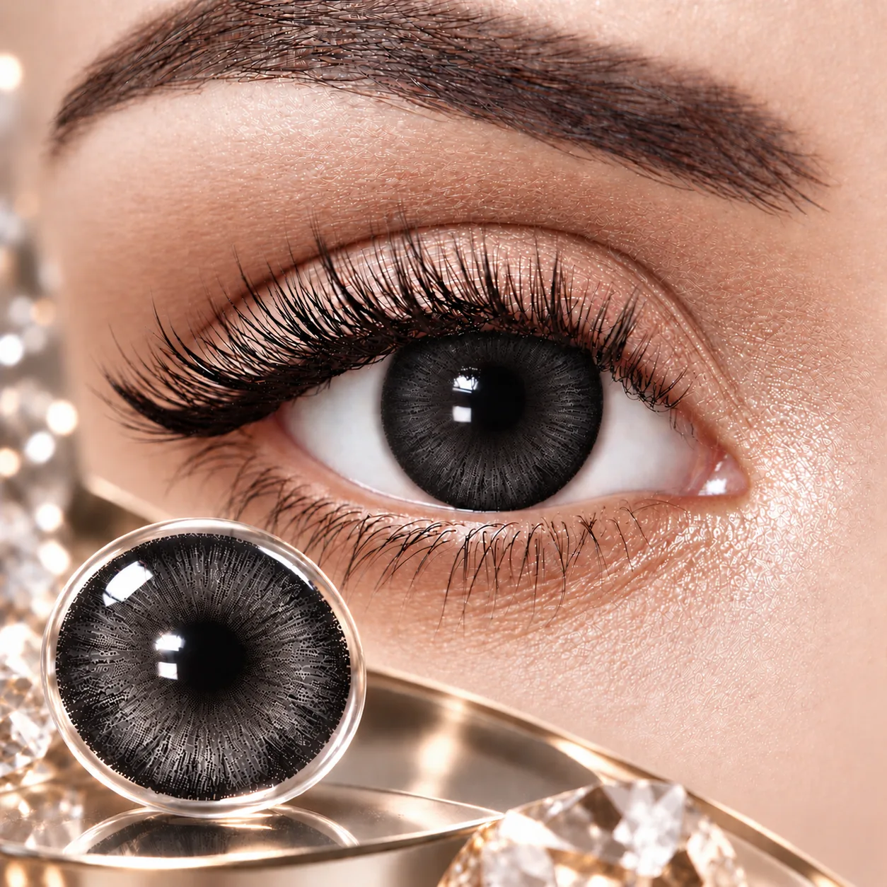 ClearDay Air Black Black Daily colored contact lenses
